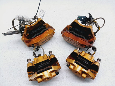 06-09 NISSAN 350Z Brembo Complete Brake Caliper Set x2 Gold OEM 41001CD00D