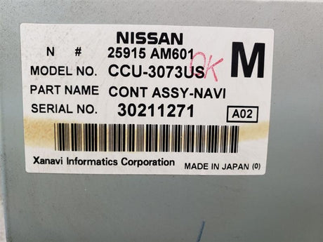 03-04 Nissan 350Z 03 Infiniti G35 Navigation Player Assembly OEM 25915AM603