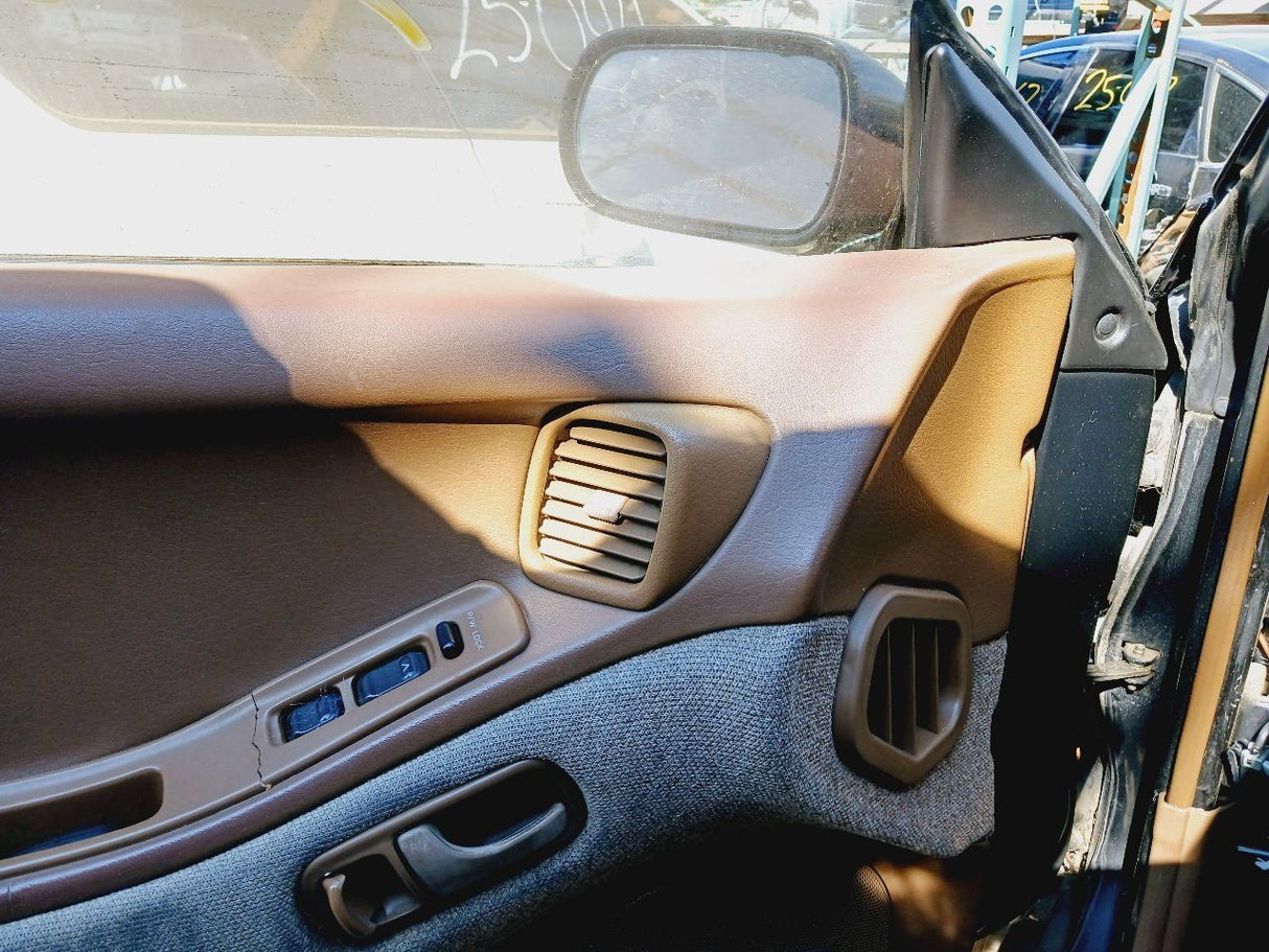 90-92 NISSAN 300ZX 2 Pass Front Driver Door Trim Panel Brown/C OEM