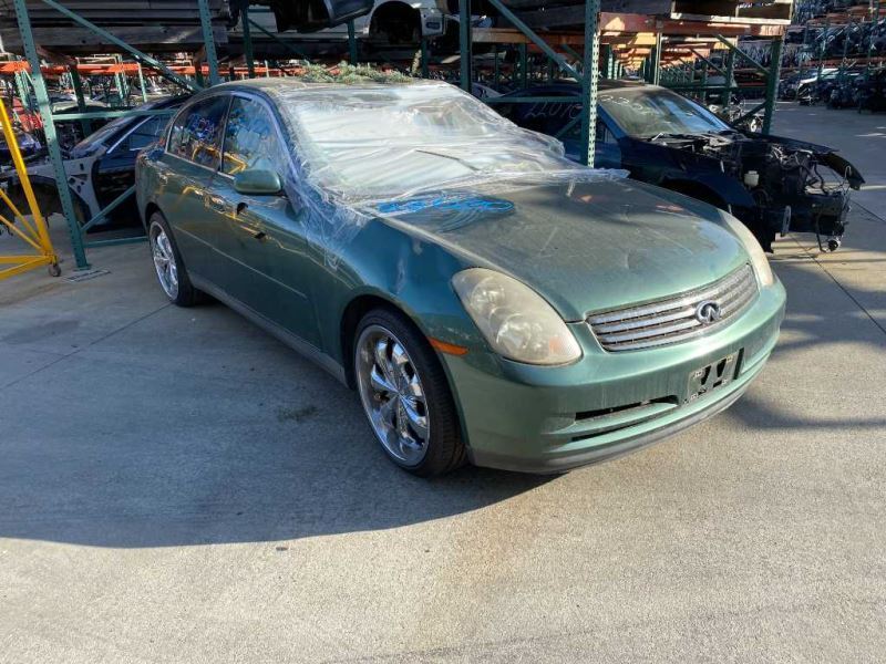 03 Infiniti G35 Sedan Rear Bumper Cover Green (D10) OEM 85022AM625