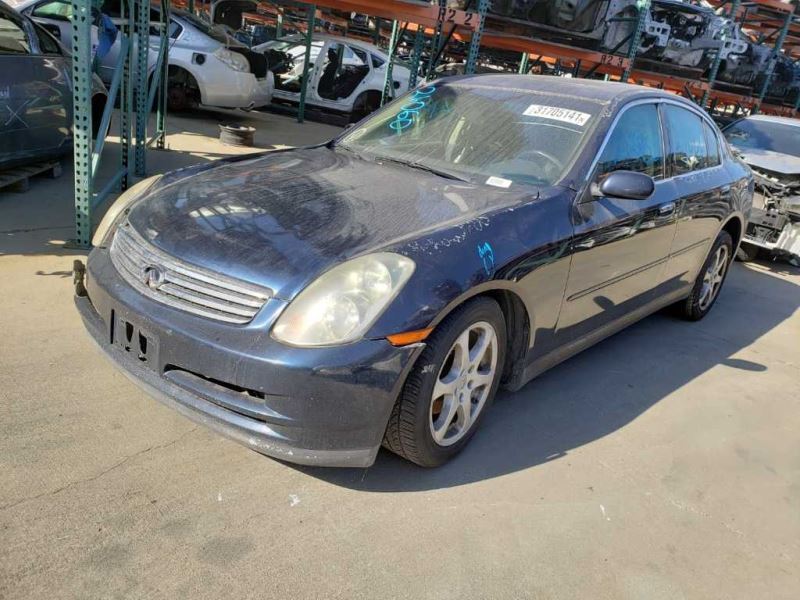 03-04 G35 Sdn Passenger Front Door Handle Exterior Assy Blue/BW5 OEM 82606AC70B