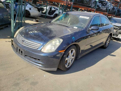 03-04 G35 Sdn Passenger Front Door Handle Exterior Assy Blue/BW5 OEM 82606AC70B