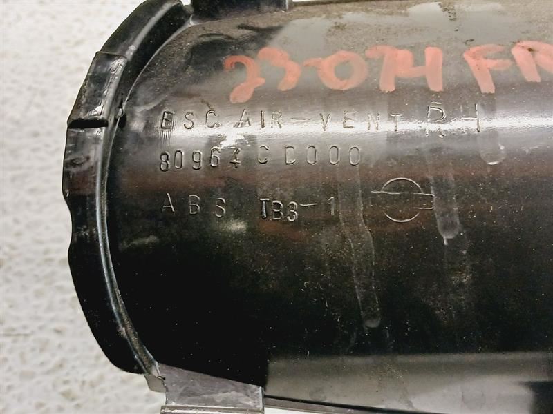 03-04 Nissan 350z Passenger Door Panel AC Vent Trim OEM 80964CD000