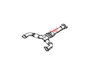 20020-EV00A Nissan Front Pipe Illustration 1 of 1