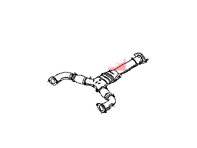 20020-EV00A Nissan Front Pipe Illustration 1 of 1