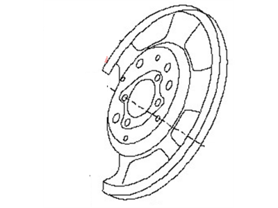 44030-EG010 Nissan Brake Backing Plate Illustration 1 of 1
