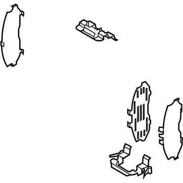 41080-0V726 Nissan Hardware Kit Illustration 1 of 1
