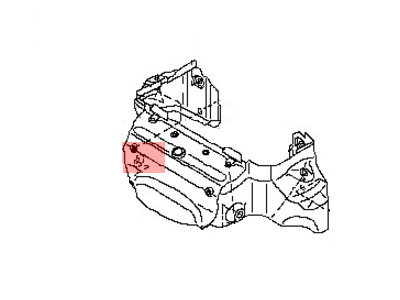 84980-CE400 Nissan Floor Cover Illustration 1 of 1