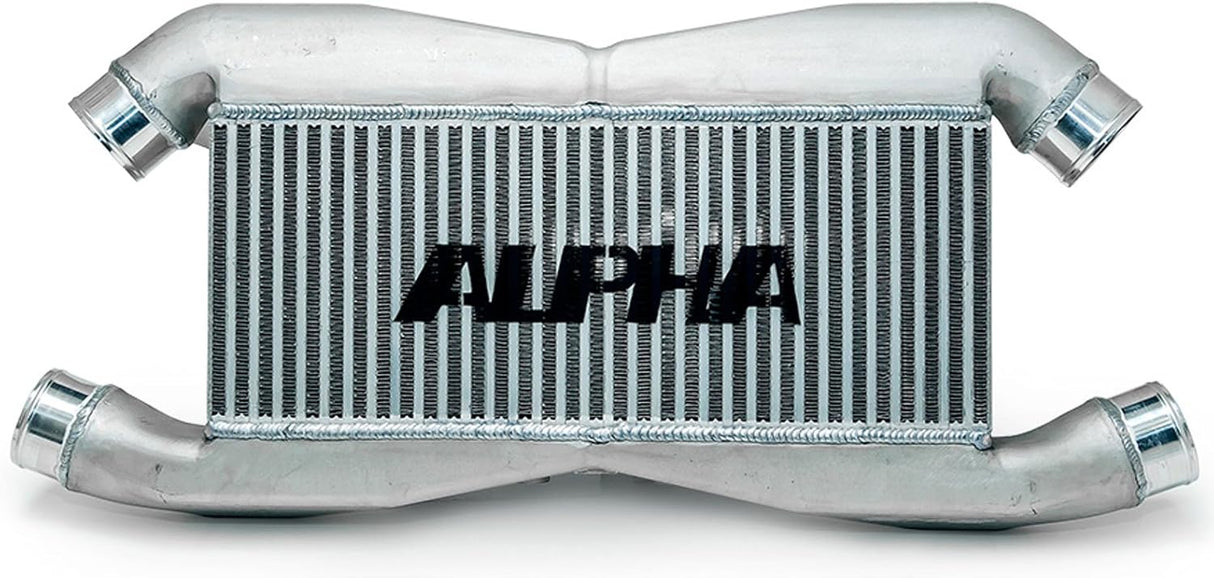 ALPHA GT-R Replacement Front Mount Intercooler For ALPHA IC Piping - With Logo