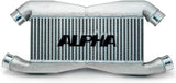 ALPHA GT-R Replacement Front Mount Intercooler For ALPHA IC Piping - With Logo