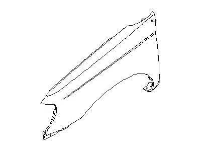 FCA01-CD0MA Nissan Front Driver Side Fender Illustration 1 of 1