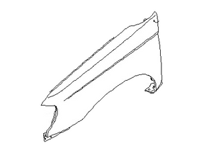 FCA01-CD0MA Nissan Front Driver Side Fender Illustration 1 of 1