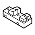 25411-CD02D Nissan Window Switch Illustration 1 of 1