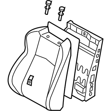 87650-CF41A Nissan Seat Back Assembly Illustration 1 of 1