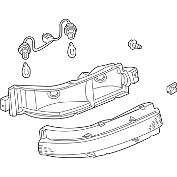 26550-CD01A Nissan Side Marker Lamp Illustration 1 of 1