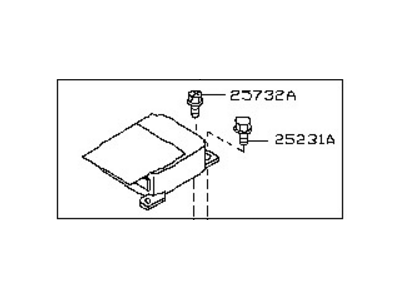 B8556-CF72D Nissan Air Bag Sensor & Unit Illustration 1 of 1