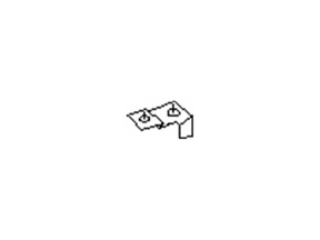 49732-CL70A Nissan Power Steering Cooler Bracket Illustration 1 of 1