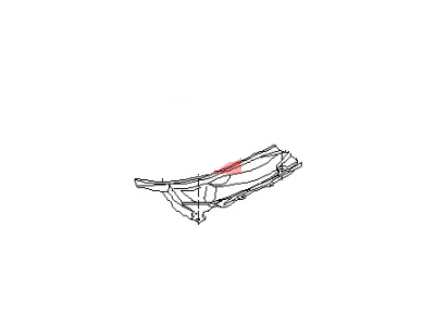 66862-CD000 Nissan Cowl Grille Illustration 1 of 1