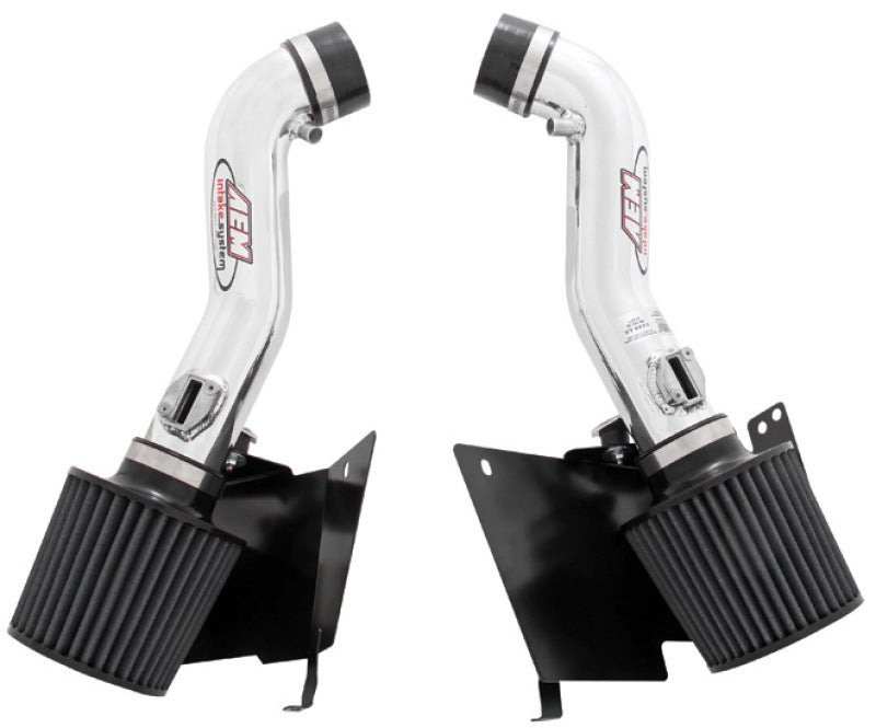 AEM 07 350z Polished Dual Inlet Cold Air Intakes w/ Heat Sheilds