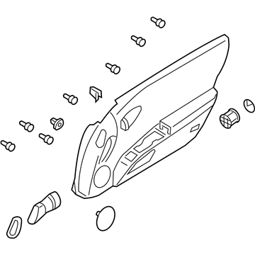 H0900-EV02B Nissan Door Trim Panel Illustration 1 of 1