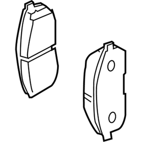 D1060-1NC1B Nissan Front Pads Illustration 1 of 1