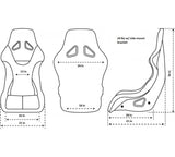 NRG FRP Bucket Seat ULTRA Edition - Large (Grey Alcantara/Pearlized Back)