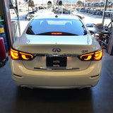 14-17 Infiniti Q50 | Smoked RED Sequential Custom LED Tail Lamp Set