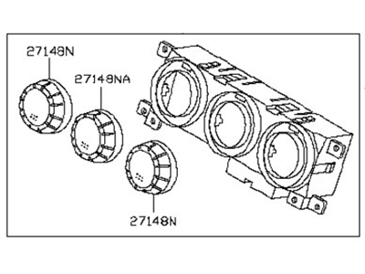 27500-CD010 Nissan Heater Control Illustration 1 of 1