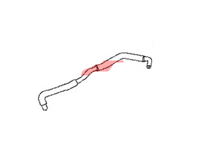 11823-JK28D Nissan Blow By Air Hose Assembly Illustration 1 of 1