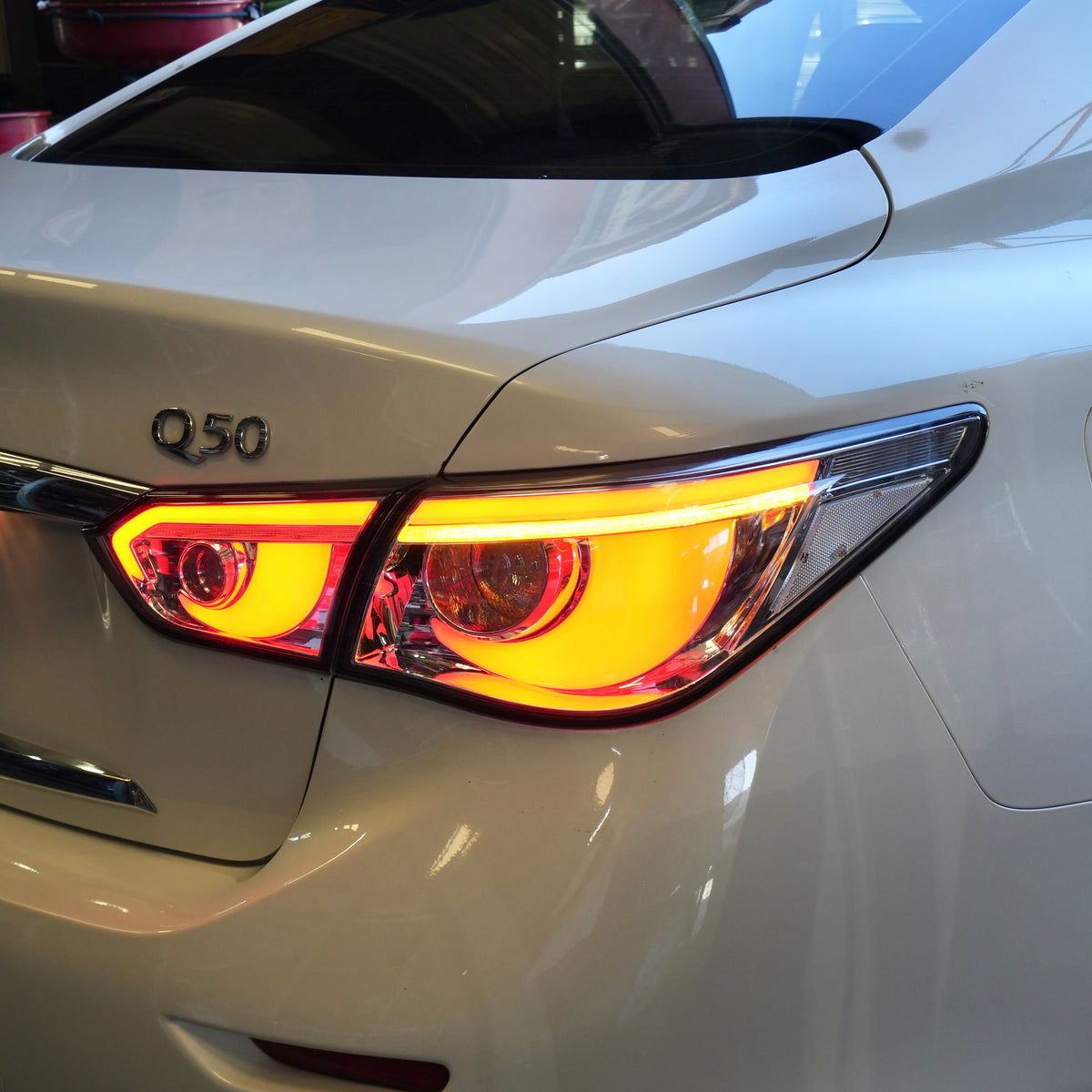 Q50 Clear Sequential Tail Lights