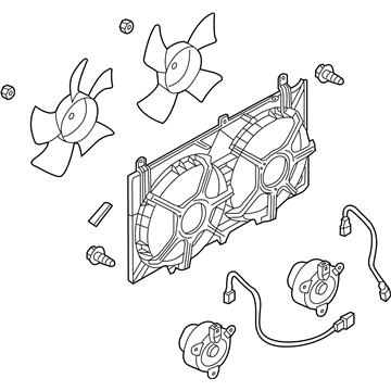 21481-CF40B Nissan Fan & Motor Illustration 1 of 1