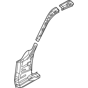 76215-CD040 Nissan Hinge Pillar Illustration 1 of 1