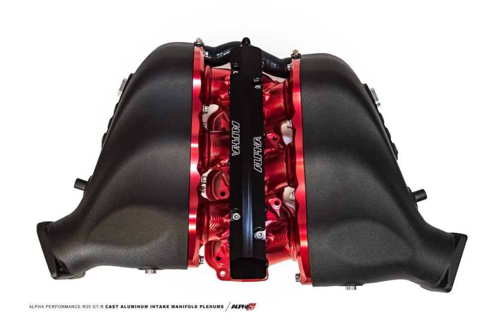ALPHA Performance R35 GT-R Carbon Intake Manifold Secondary Fuel Rail Kit