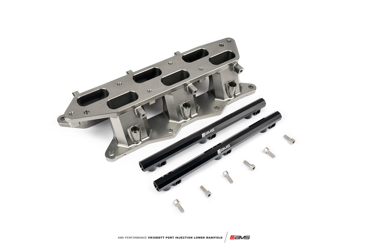 AMS Performance Infiniti Q50/Q60 Port Injection Lower Manifold (Black)