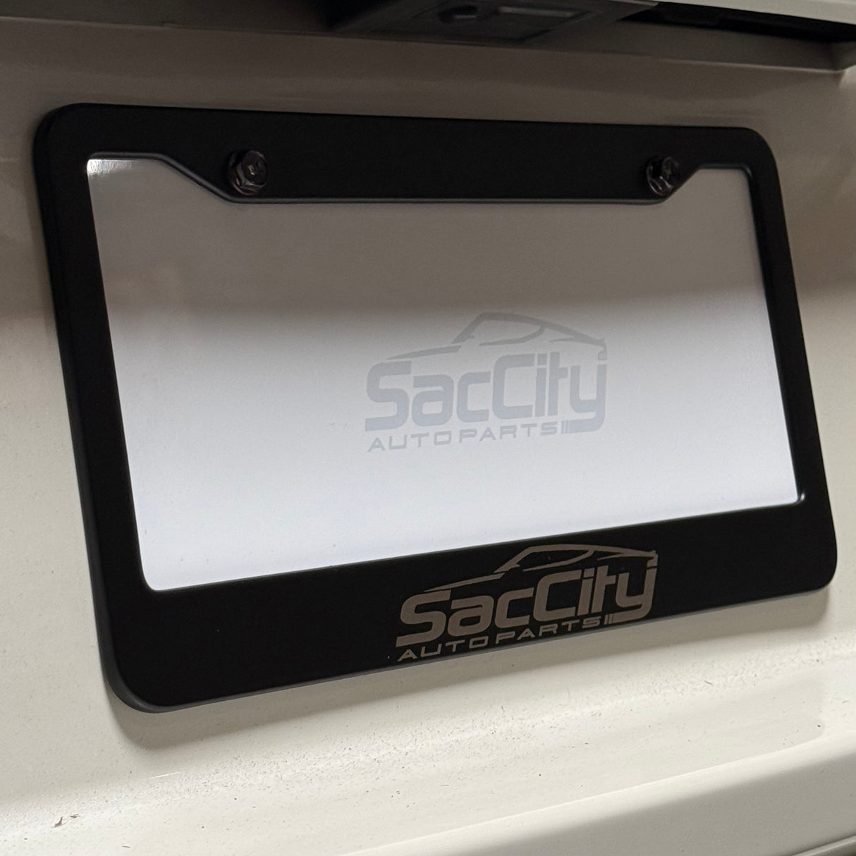 Metal Sac City Plate Frame