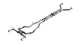 Borla 22-24 Nissan Z 2.5in ATAK Cat Back Exhaust 4.5in Tip - Carbon Fiber Black Anodized