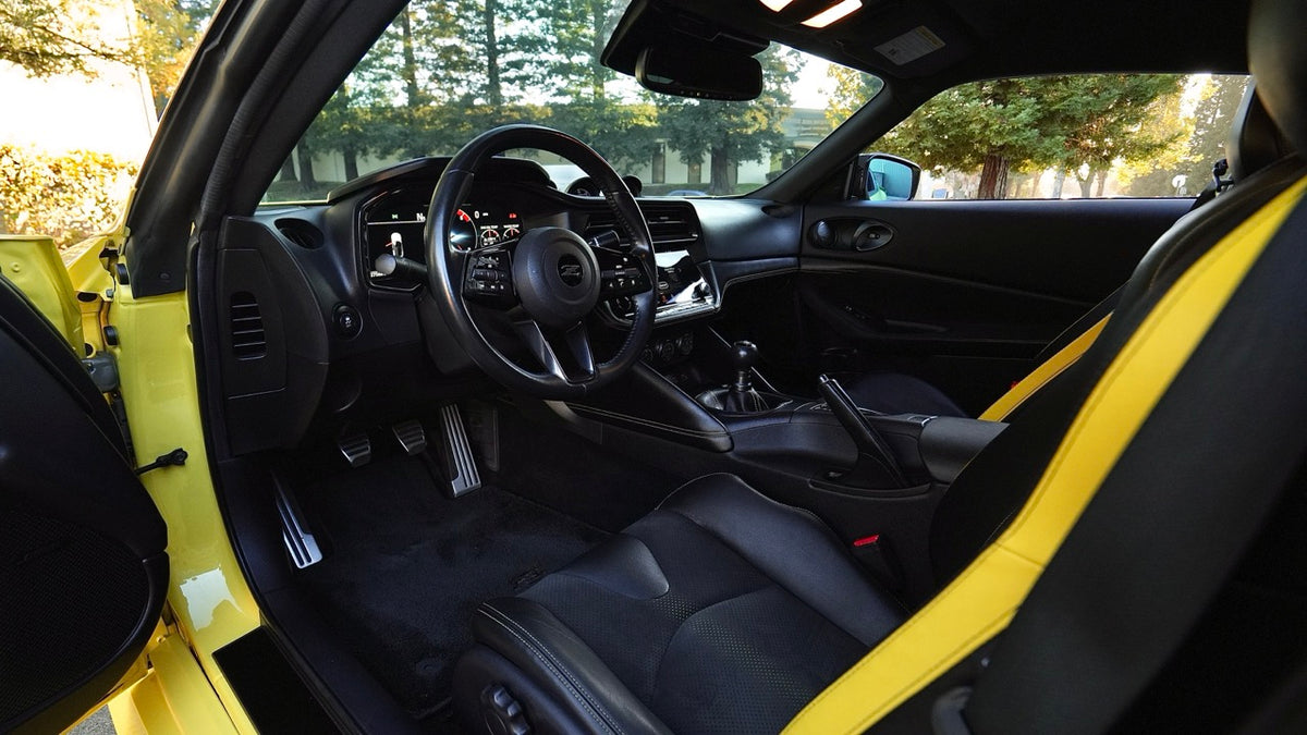 Yellow interior details in the Proto Spec Z