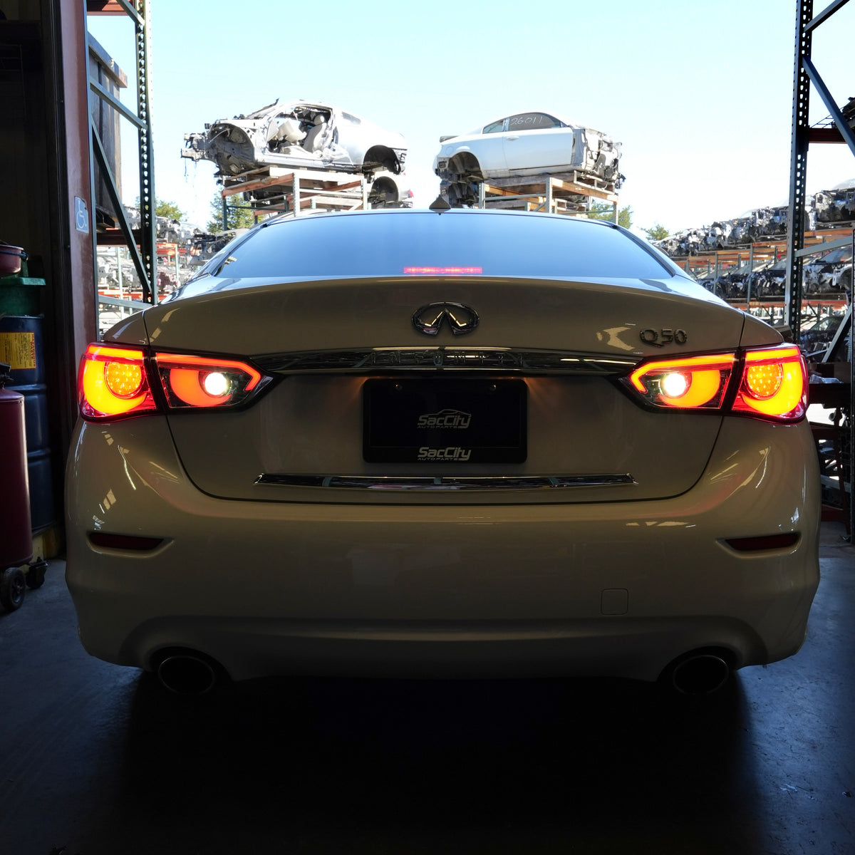 Q50 Clear Sequential Tail Lights