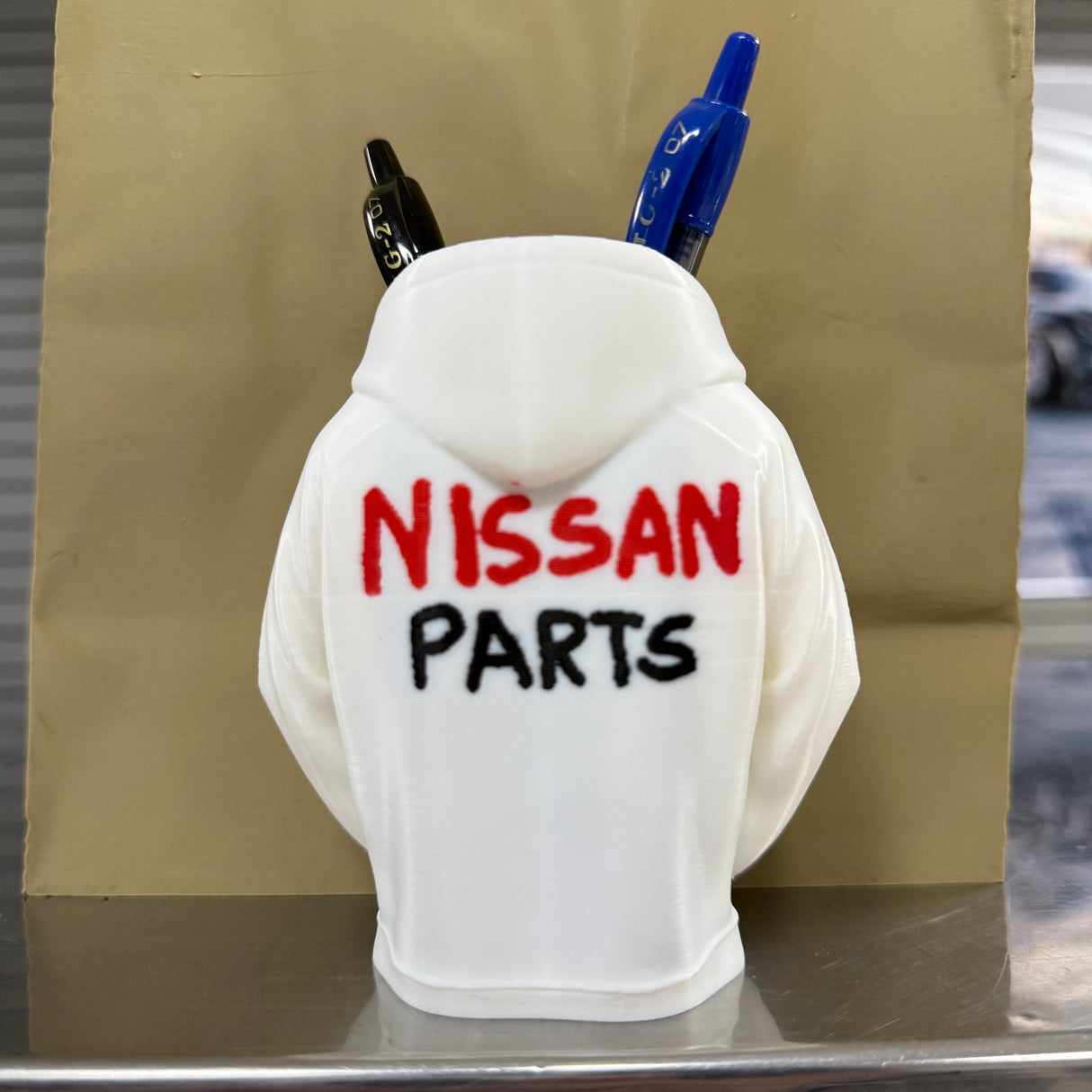 Desk Pen Holder Sweater Figure