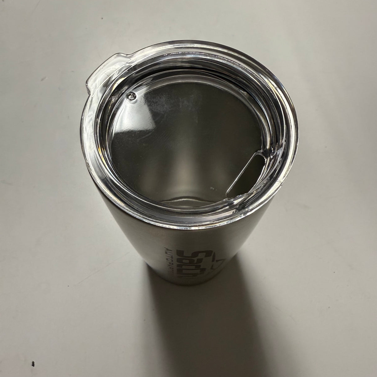 Exhaust Tip Drink Mug (Titanium Print)