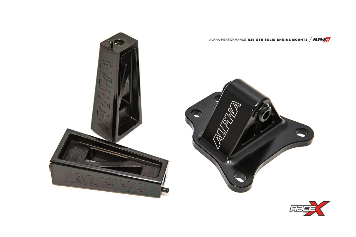 ALPHA Performance R35 GT-R Race X Solid Motor Mounts