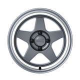 KNP 15" - Gloss Gunmetal Machined Lip