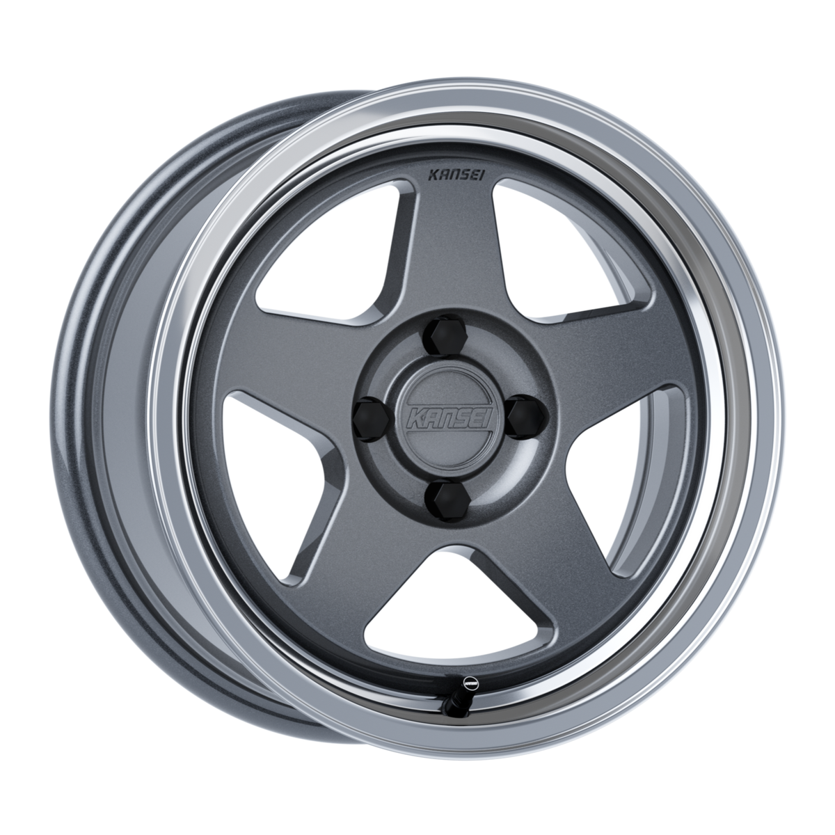 KNP 15" - Gloss Gunmetal Machined Lip