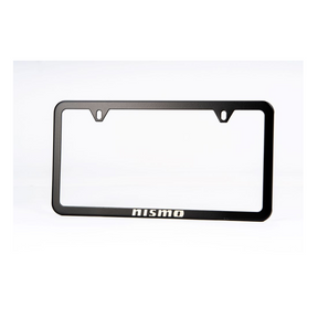 NISMO Black Powder Coated Stainless Steel Slimline License Plate Frame