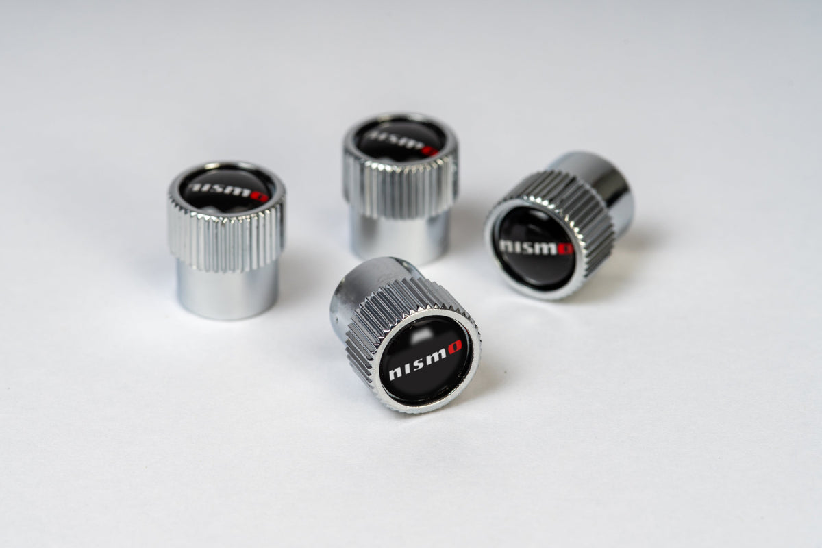 NISMO Chrome ABS Valve Stem Caps (Set of 4)