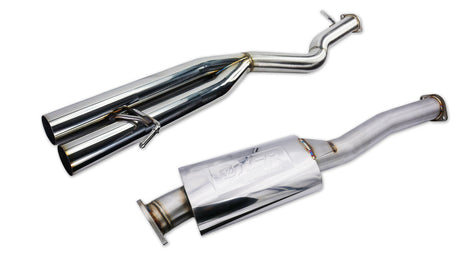 ISR Performance EP (Straight Pipes) Dual Tip Exhaust - Infiniti G35 Sedan 03-04