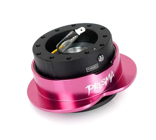 NRG Heart Quick Release Kit Gen 143 - Black Body / Pink Heart Ring