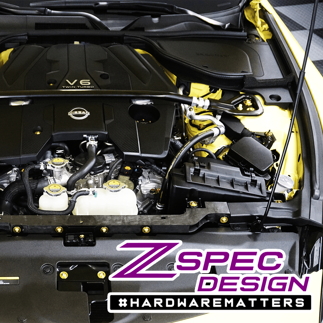 ZSPEC Stage-2 Dress Up Bolts® Hardware Kit for Nissan Z RZ34, Titanium