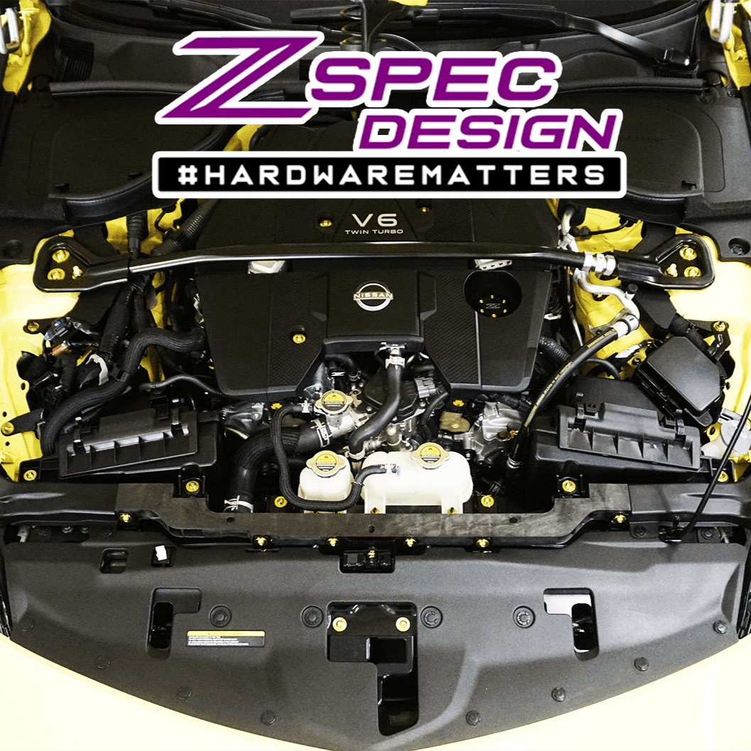 ZSPEC Stage-1 Dress Up Bolts® Hardware Kit for Nissan Z RZ34, Titanium