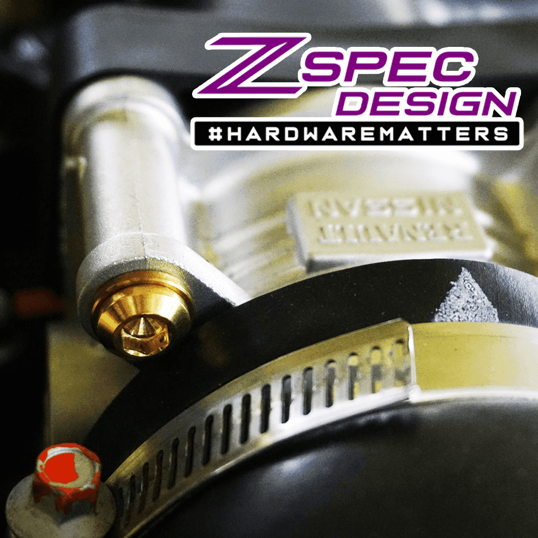 ZSPEC Stage-2 Dress Up Bolts® Hardware Kit for Nissan Z RZ34, Titanium & Billet